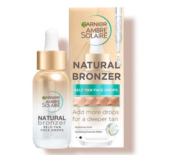 Автозагар для лица Garnier сыворотка Ambre Solaire Natural Bronzer 30 ...