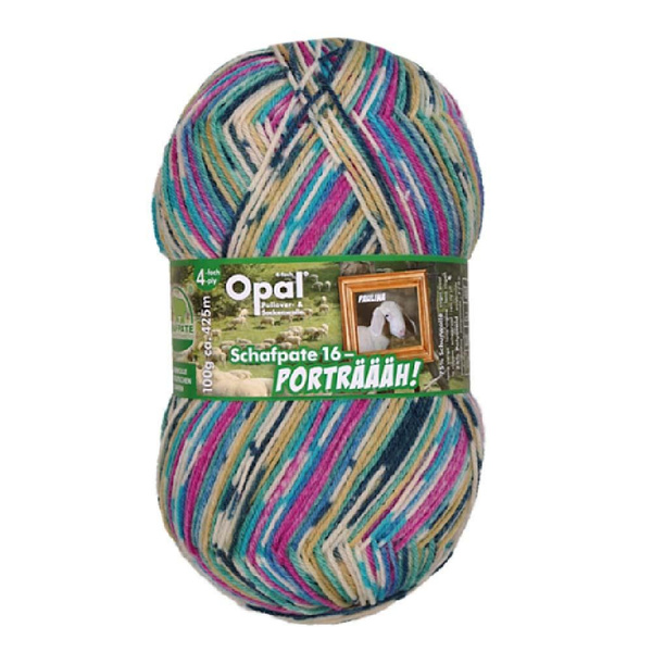 Пряжа Opal Schafpate 16 Portr h (100г 425м, 75% шерсть суперуош, 25% ПА ...