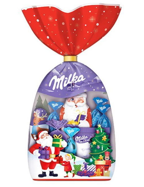 Milka Новогодний шоколадный подарок (микс сладостей) Милка, 126 г ...
