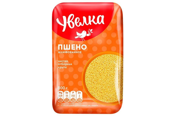 Пшено УВЕЛКА шлифованное, 800г купить на OZON по низкой цене (1745000561)
