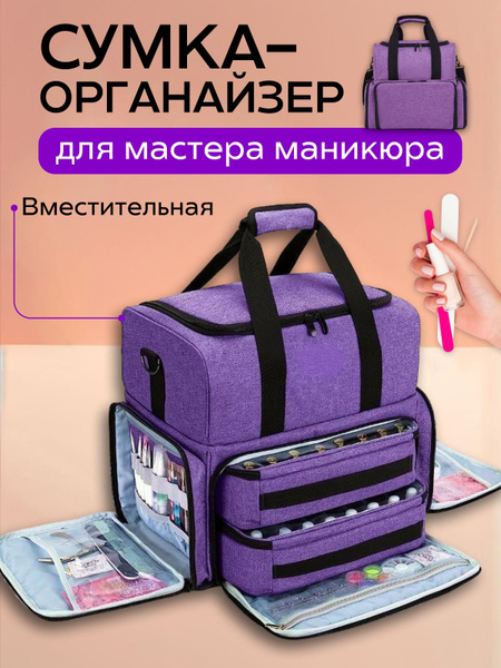 Сумка органайзер для мастера маникюра, бьюти-кейс купить на OZON по ...