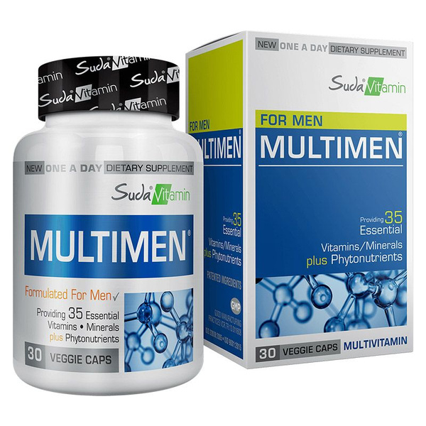 Suda Vitamin Multimen 50+ Мужские мультивитамины 50 травяных капсул ...