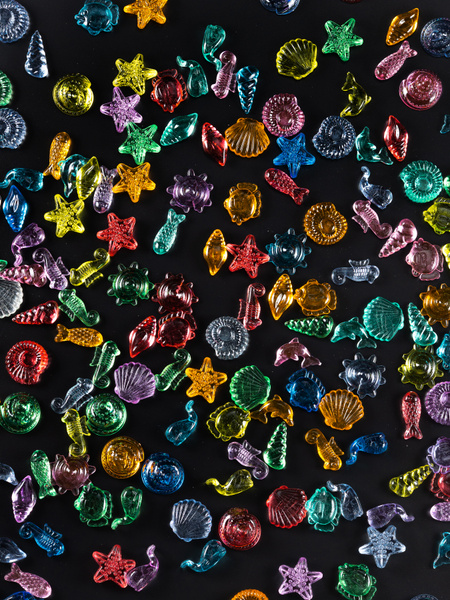 Кристаллы декоративные Морские обитатели , 30 штук/ камушки марблс, для ...