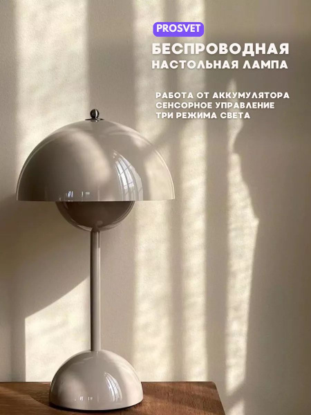 Светильник на стол беспроводной купить на OZON по низкой цене (1939689677)