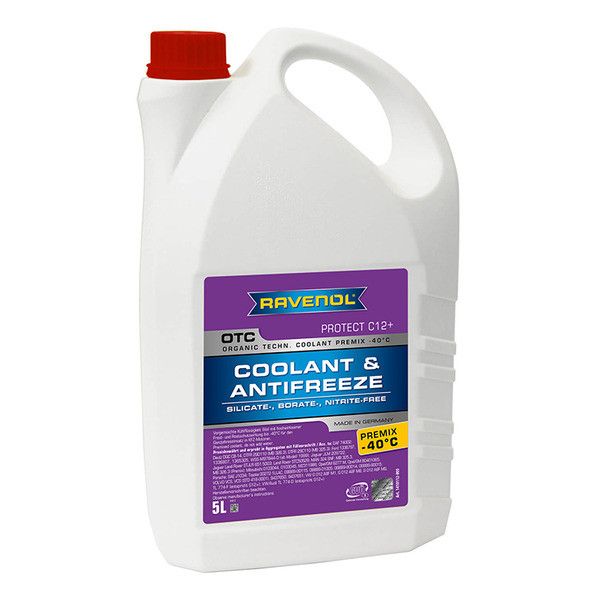 1410112-005-01-999 Антифриз RAVENOL OTC Organic Techn.Coolant Premix -40C готовый раствор (5л)