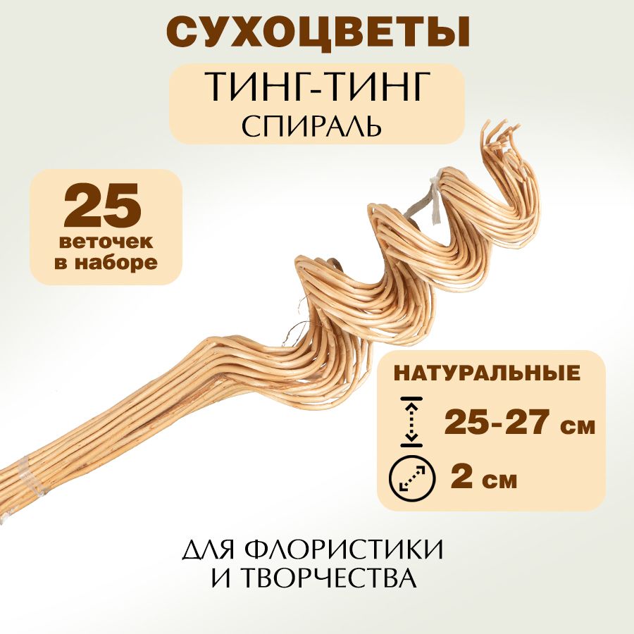 Сухоцветы, 26 см, 40 гр, 25 шт