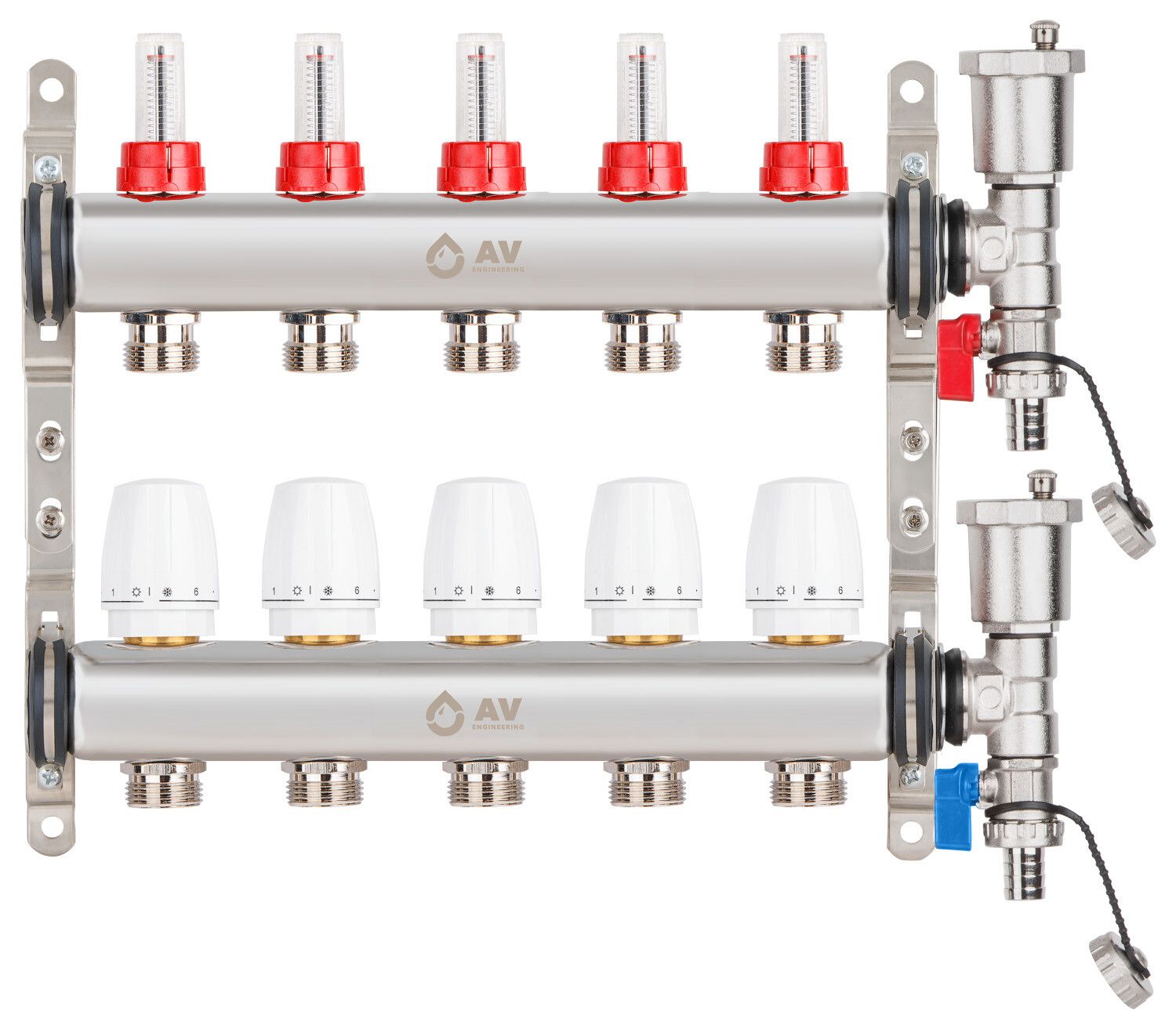 Av engineering 3 4. Комплект креплений для коллектора av Engineering узкий ave11302. Коллекторная группа на 8 выходов. Коллекторная группа для отопления. Av Engineering.