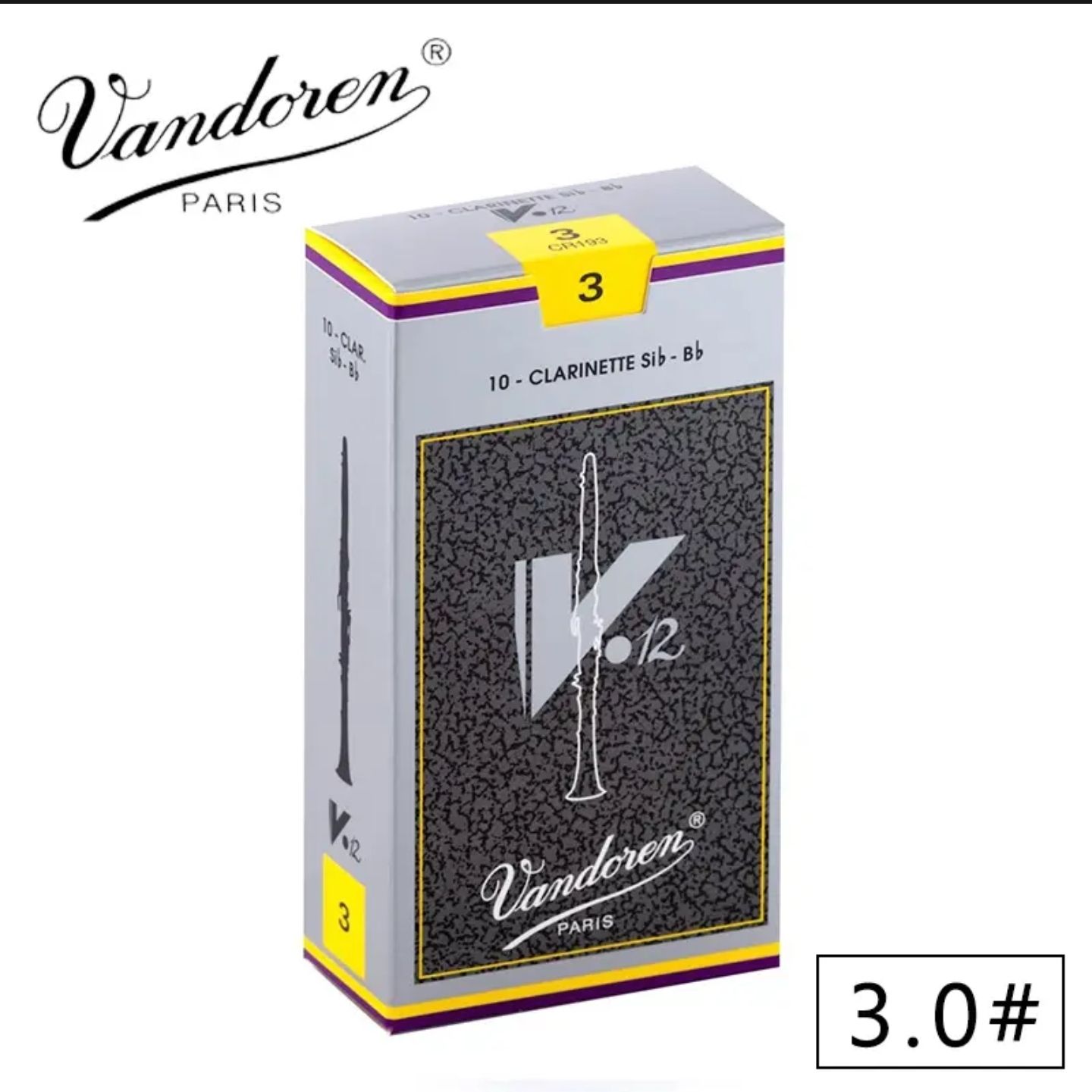 Трости для кларнета Vandoren 3.0 Bb серии V12 CR193