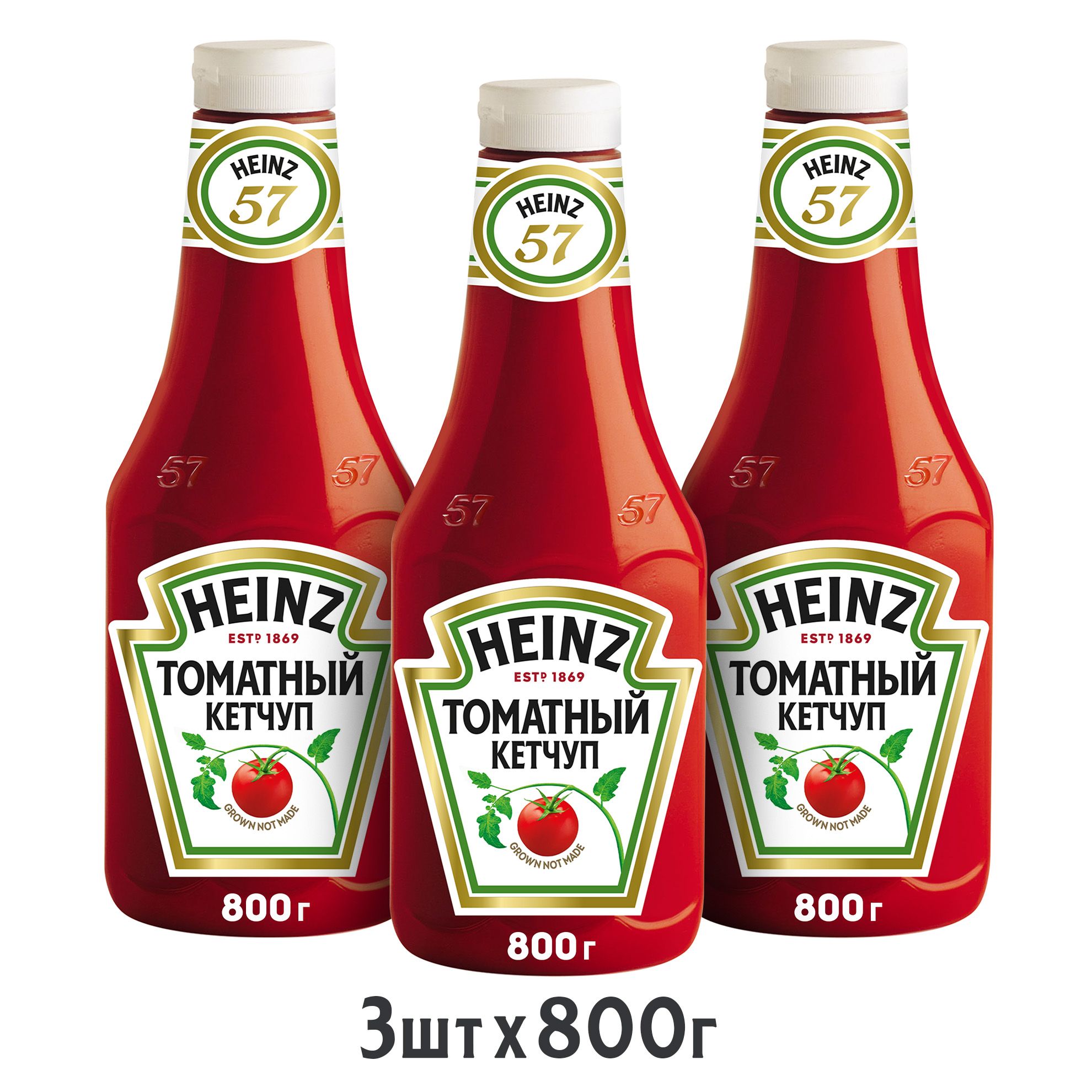 Кетчуп Heinz Томатный, 800 г х 3 шт