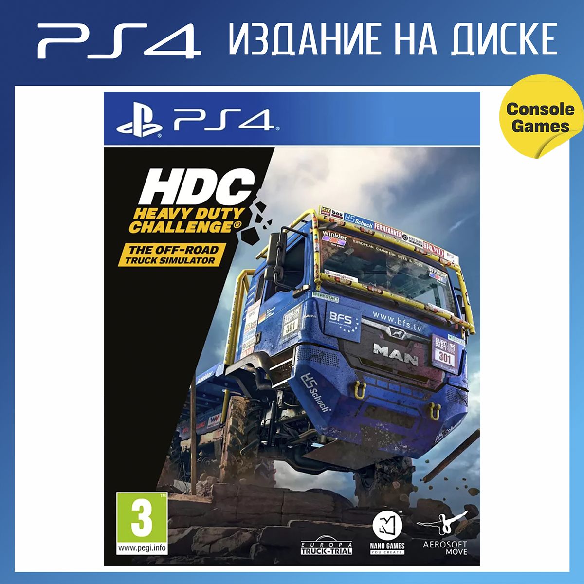 Игра PS4 Heavy Duty Challenge (HDC) The Off-Road Truck Simulator  (английская версия) (PlayStation 4, Английская версия)