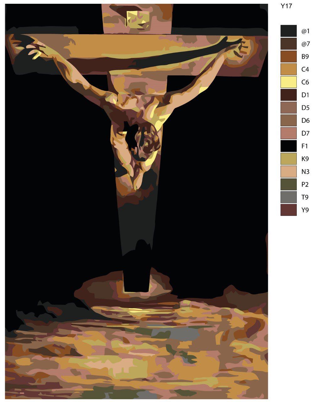 Картина по номерам Y-17 