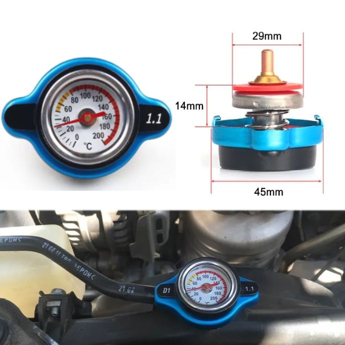 Крышка радиатора 1.1 Бар с датчиком индикатором температуры