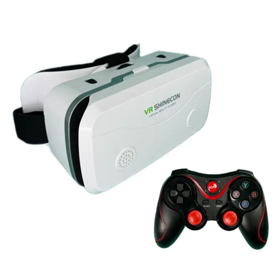 Очки виртуальной реальности VR Shinecon SC-G15+Wireless controller X3 -  купить по выгодным ценам в интернет-магазине OZON (1472236867)