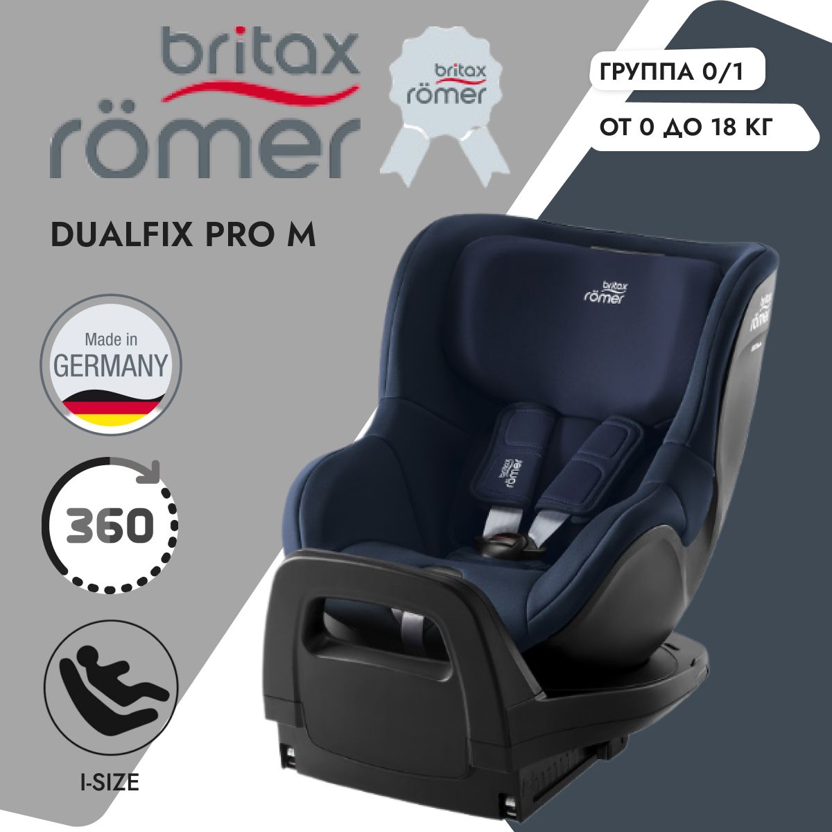 Детское автокресло Britax Romer Dualfix Pro M Night Blue