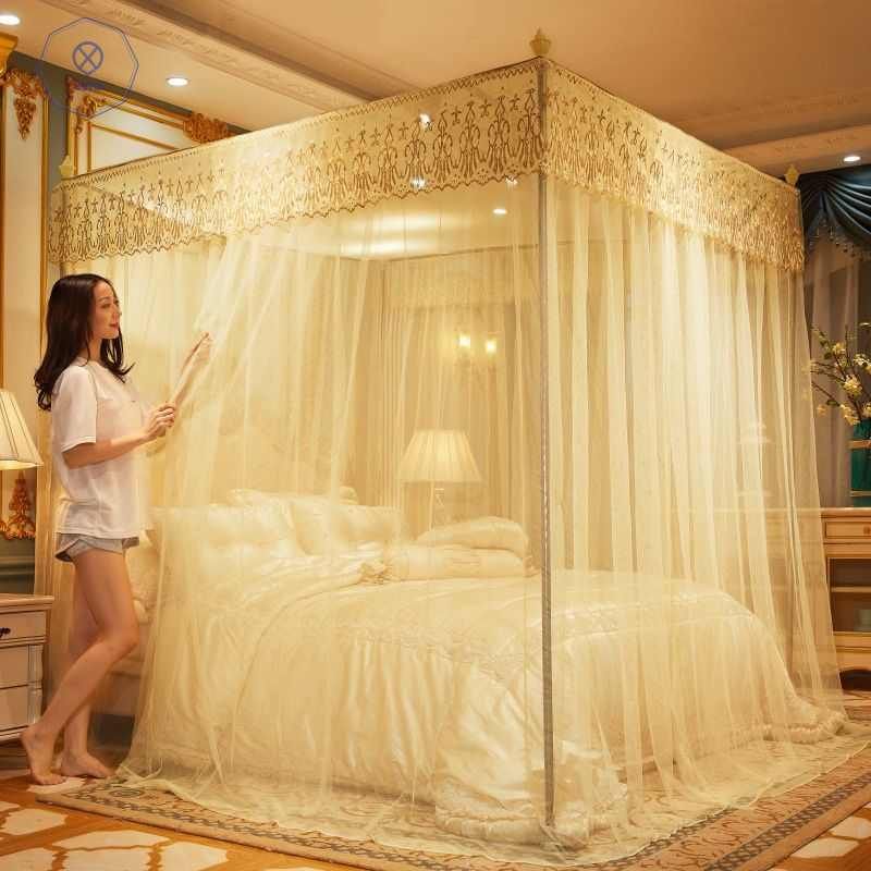 CWJЗанавеска для кровати French palace 2*2,2 м с трехдверной москитной сеткой