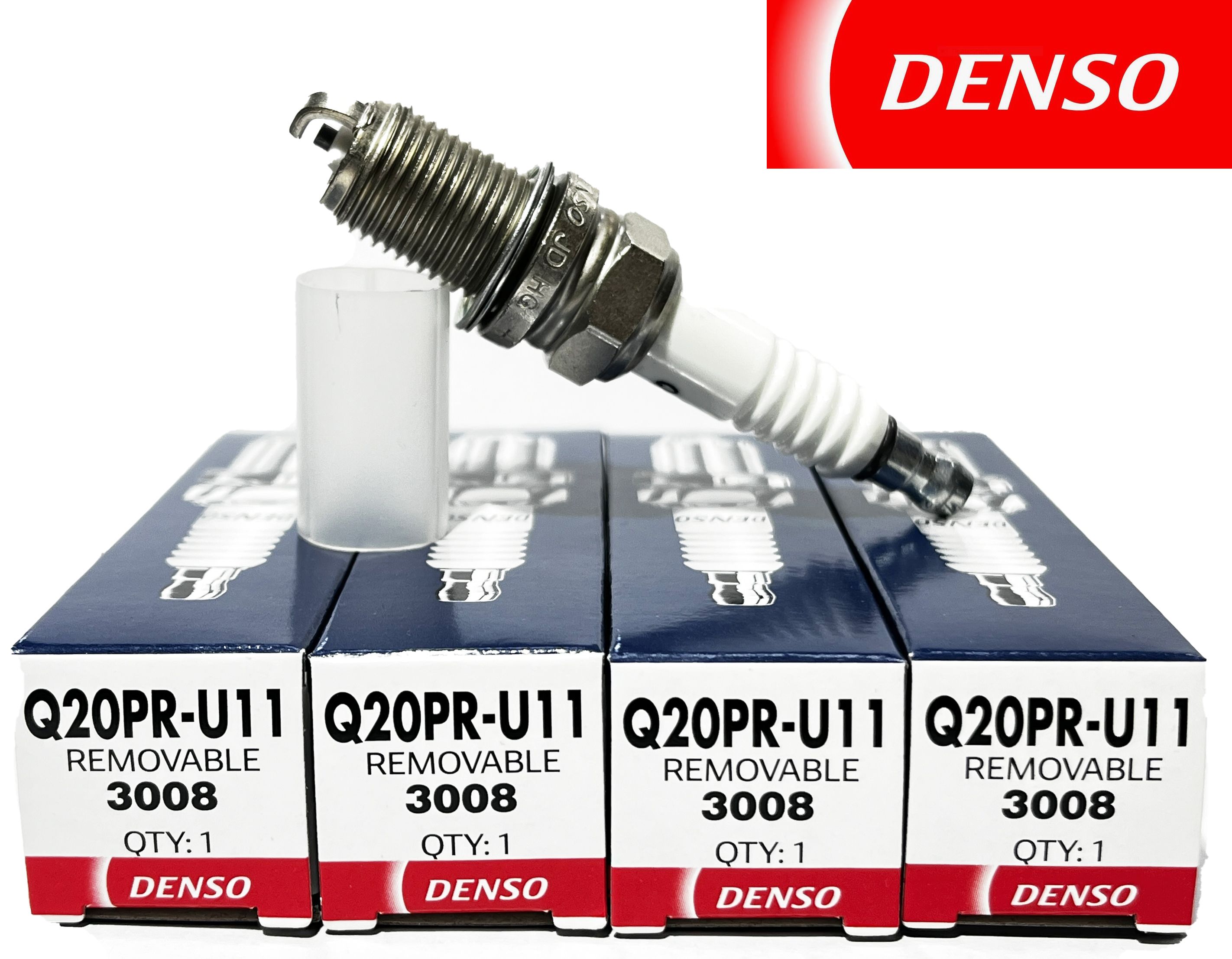 Комплект свечей зажигания DENSO Q20PR-U11 - купить по выгодным ценам в  интернет-магазине OZON (191195023)