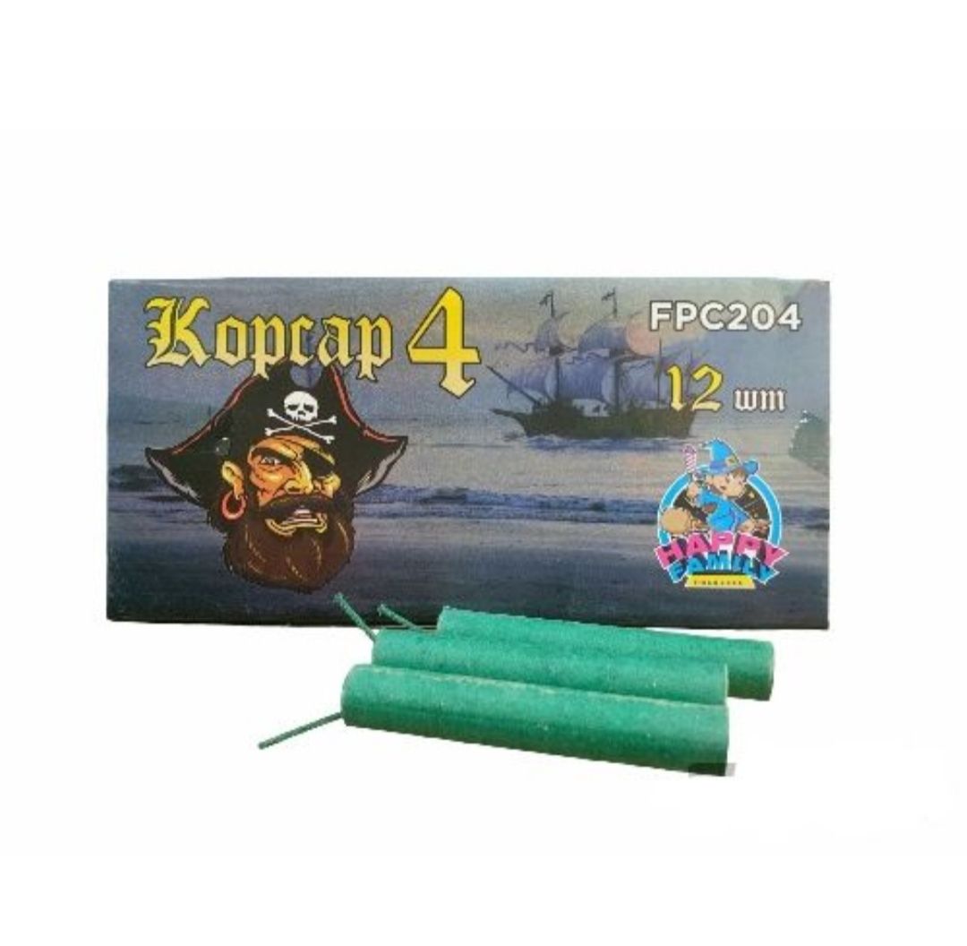 Корсар 4 с фитилем 5 упаковок (60 петард)