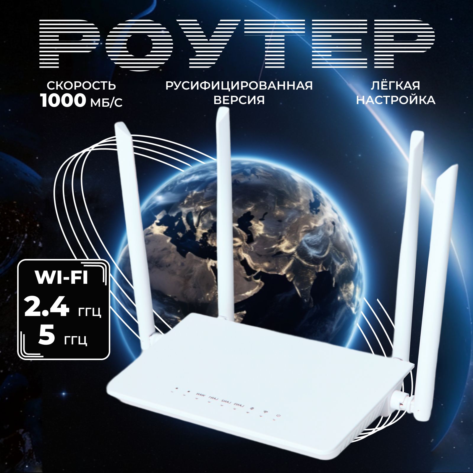 Роутер Wi-Fi гигабитный двухдиапазонный