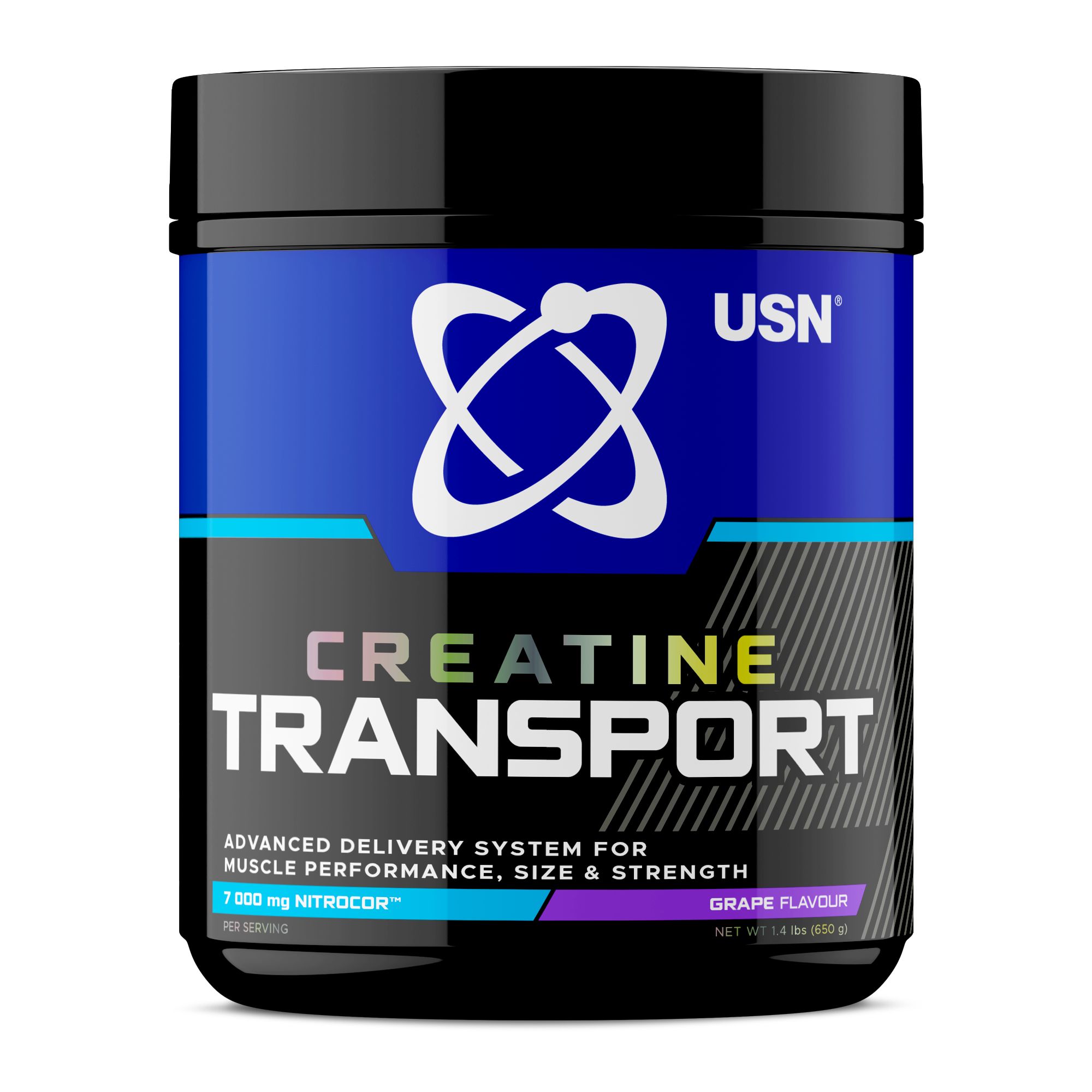 USN creatine transport 650g, креатин с транспортной системой (виноград)