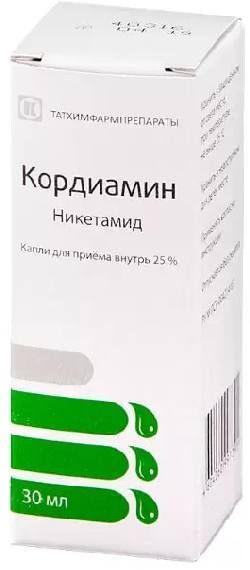 Кордиамин, капли 25%, 30 мл