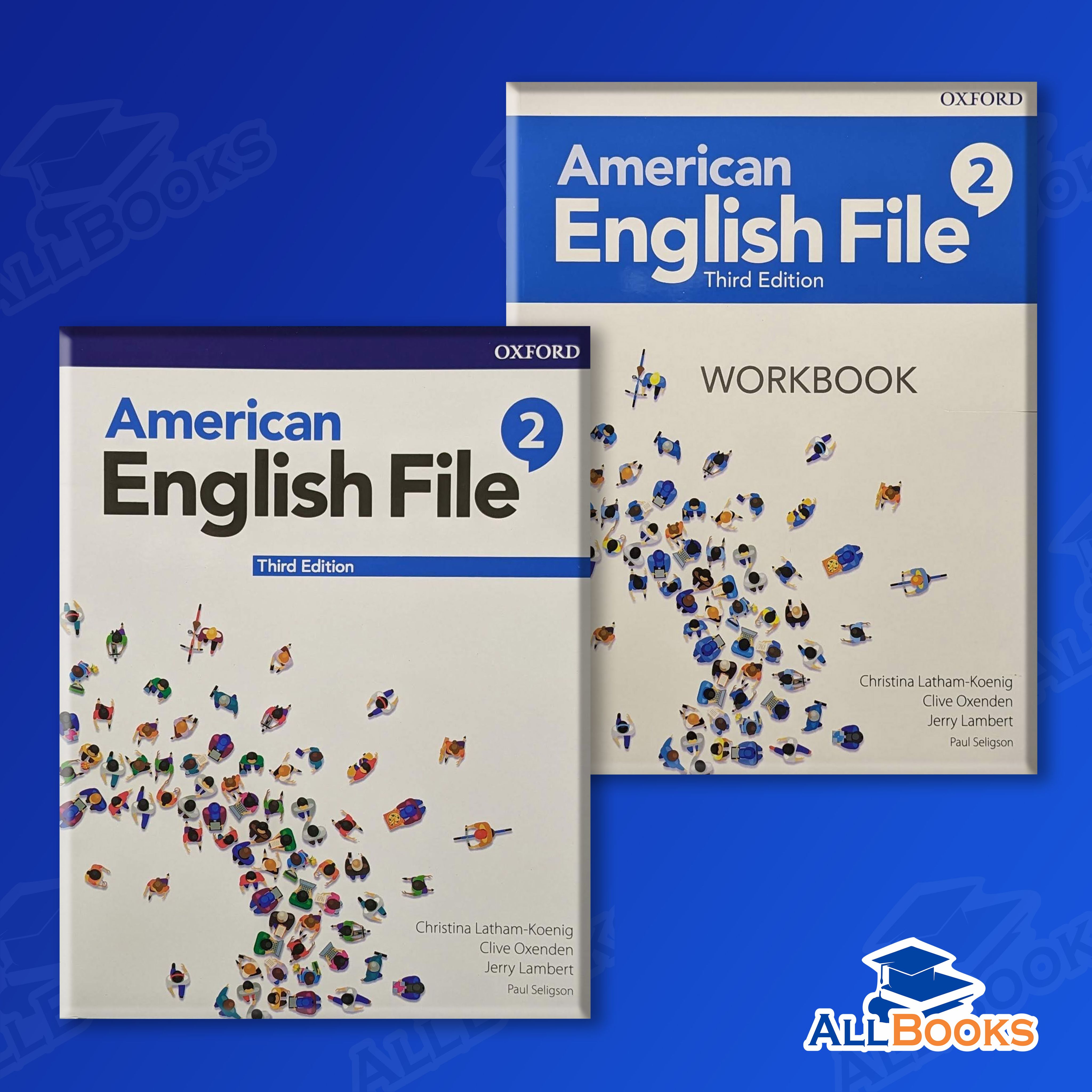 American English File 2,Комплект Student's Book , Workbook +CD(3rd Edition)