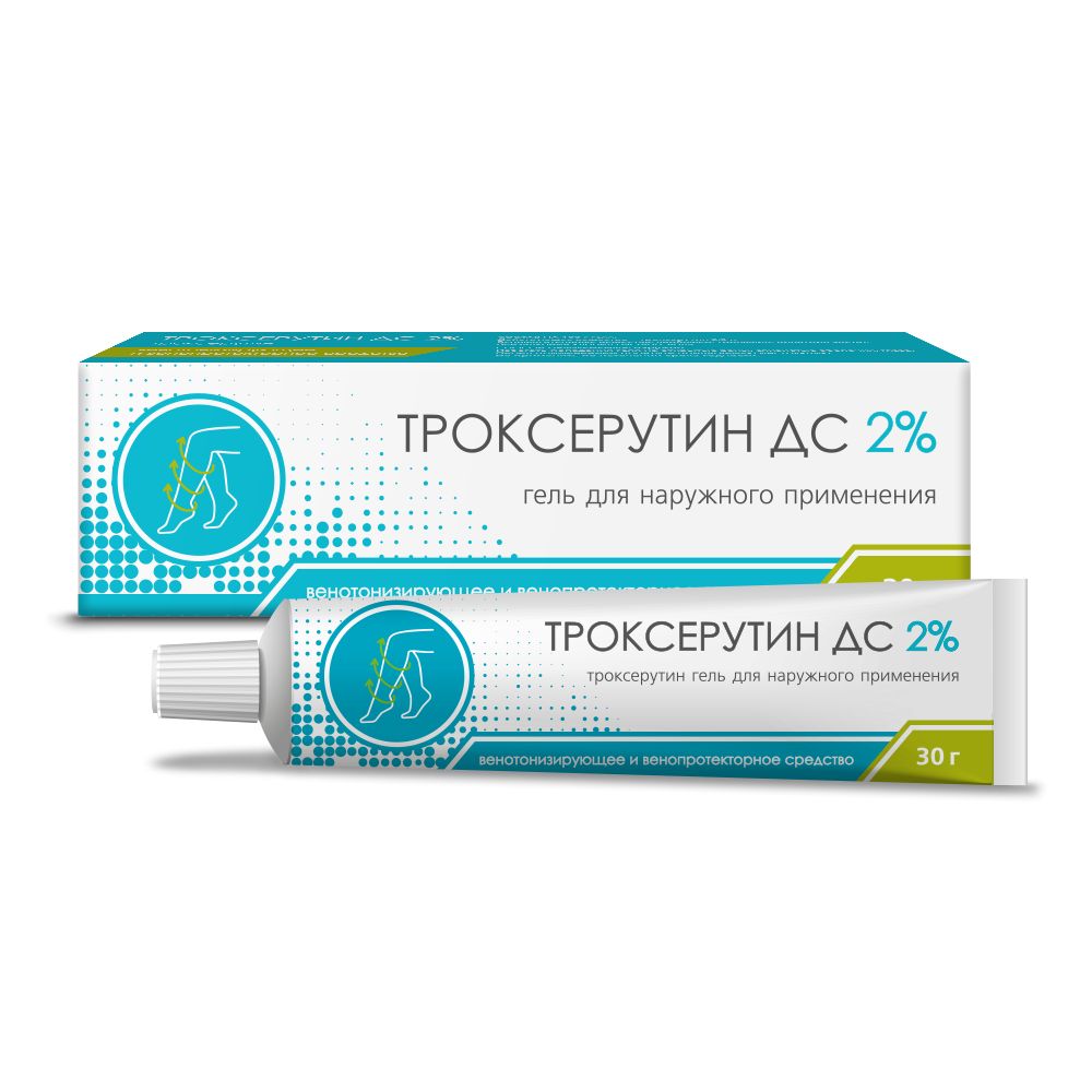 ТроксерутинДС,гель2%,30г