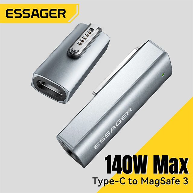 EssagerПереходникUSBC-Magsafe3магнитныйАдаптерOTG,ДлязарядкиMacBook