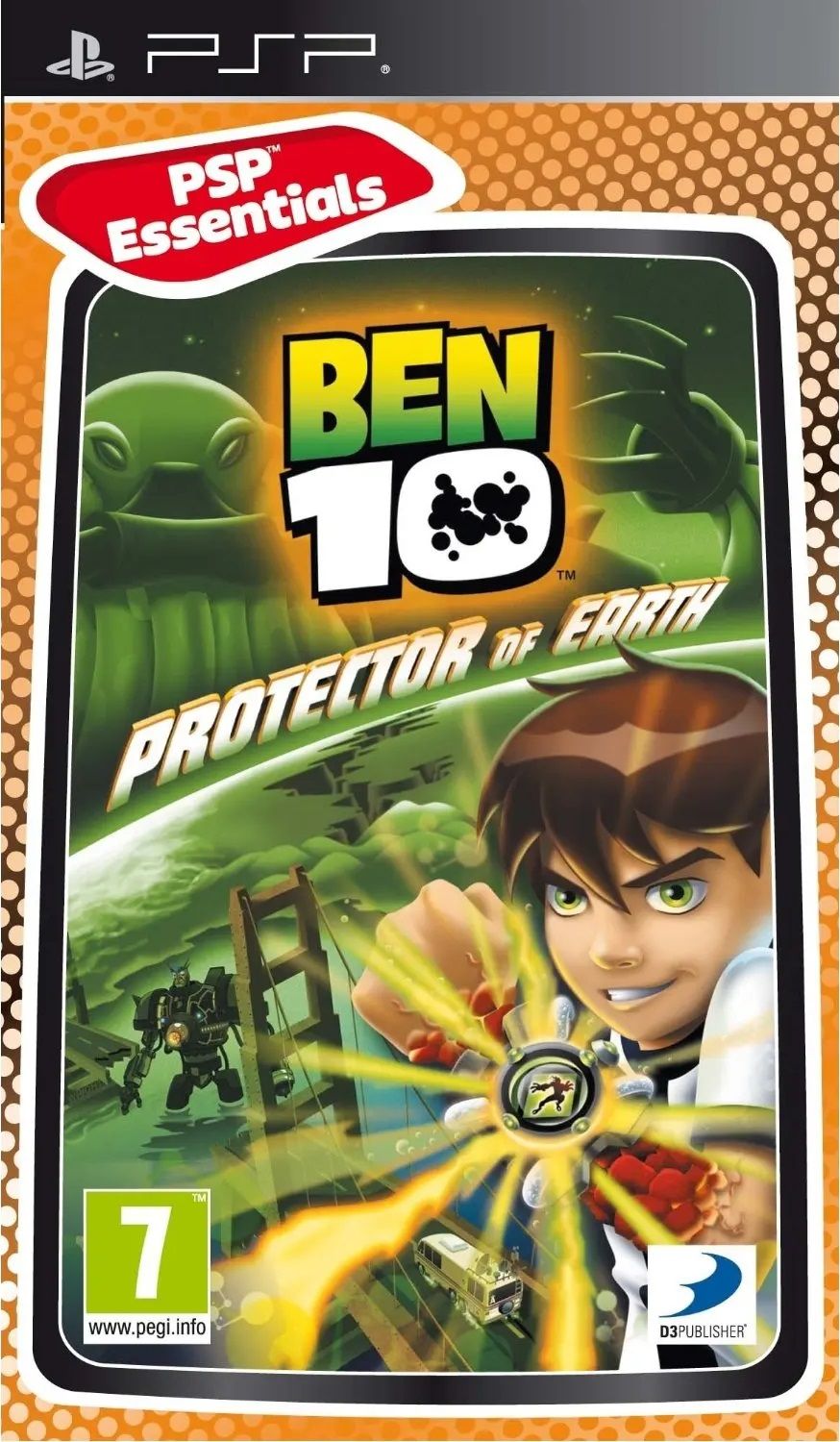 Игра Ben 10: Protector Of Earth (Essentials) (PSP, Английская версия). Товар уцененный