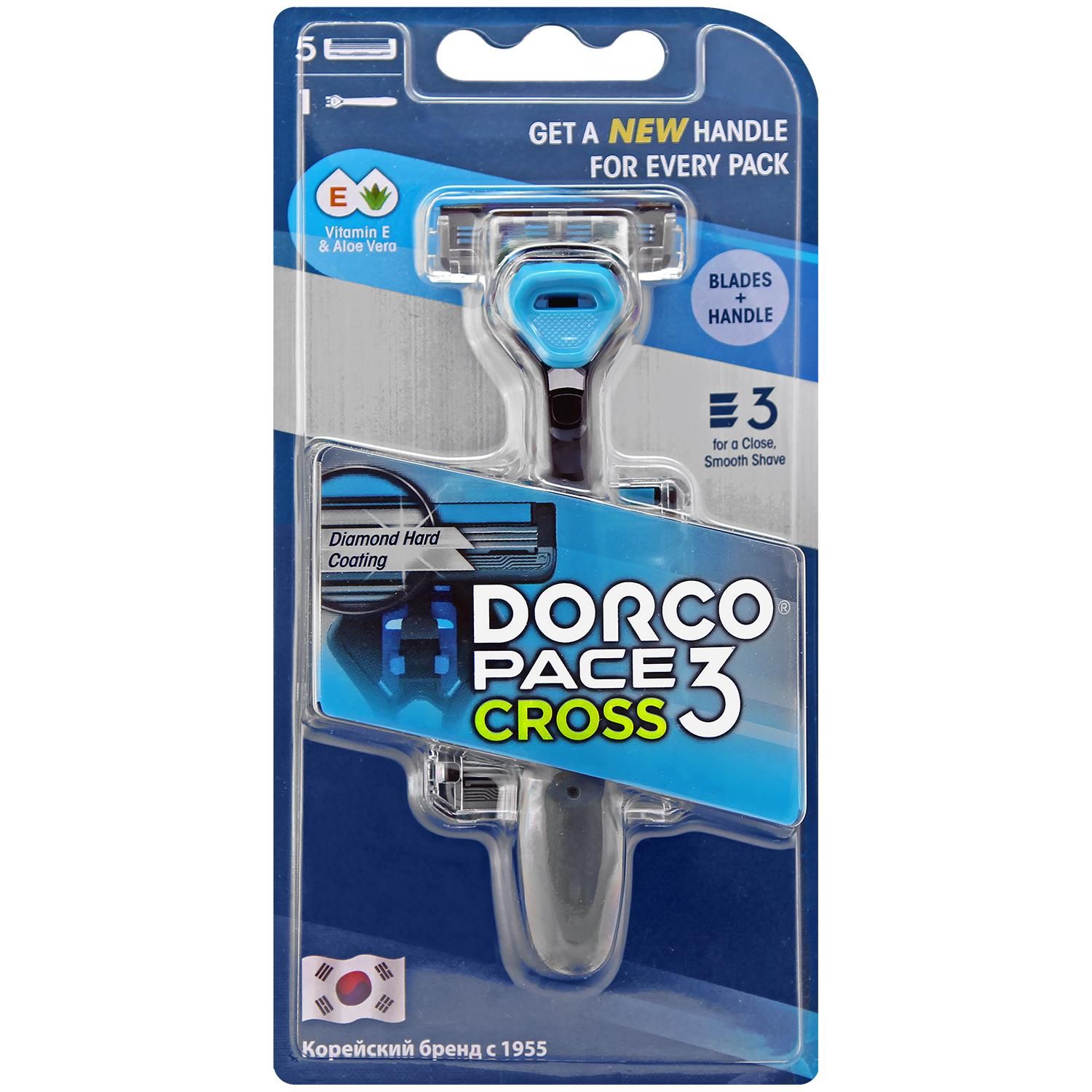 Бритва Dorco Cross3 с 5 сменными кассетами