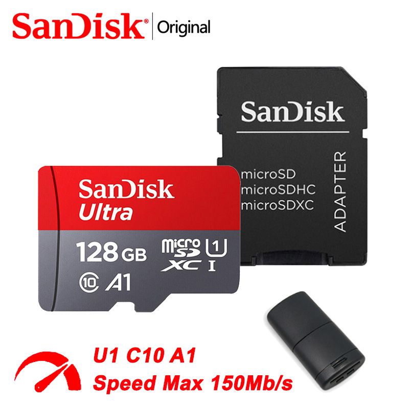 SanDisk Карта памяти Ultra 128 ГБ (SDSQUAB-128G)