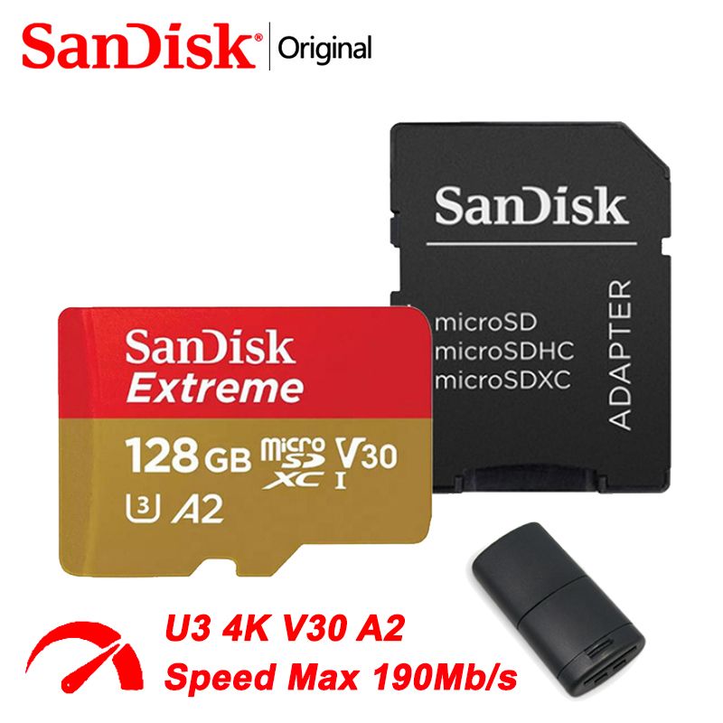 SanDisk Карта памяти Extreme 128 ГБ (SDSQXAA-128G)