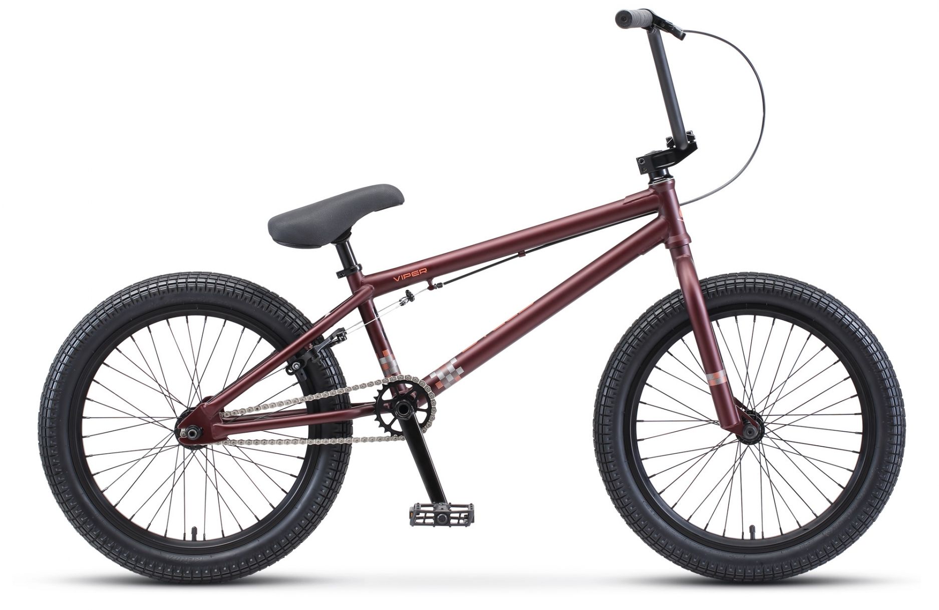 Велосипед 20' STELS BMX VIPER Тёмно-красный/коричневый 2020, 21' V010 (LU094714)