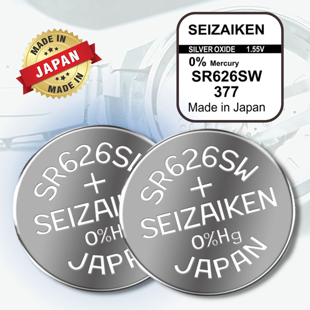 SeizaikenБатарейка376,377(SR66,SR626),AgZn(серебряно-цинковый)тип,1,55В,2шт