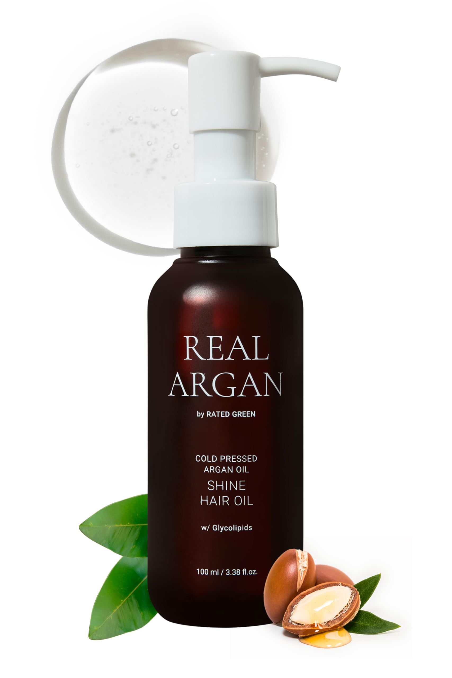 RATED GREEN Масло для сияния волос с маслом арганы REAL ARGAN Shine Hair Oil, 100ml