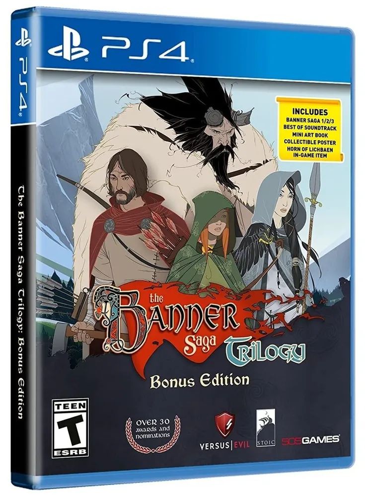 Игра The Banner Saga Trilogy: Bonus Edition (Диск, PS4, Русские субтитры)