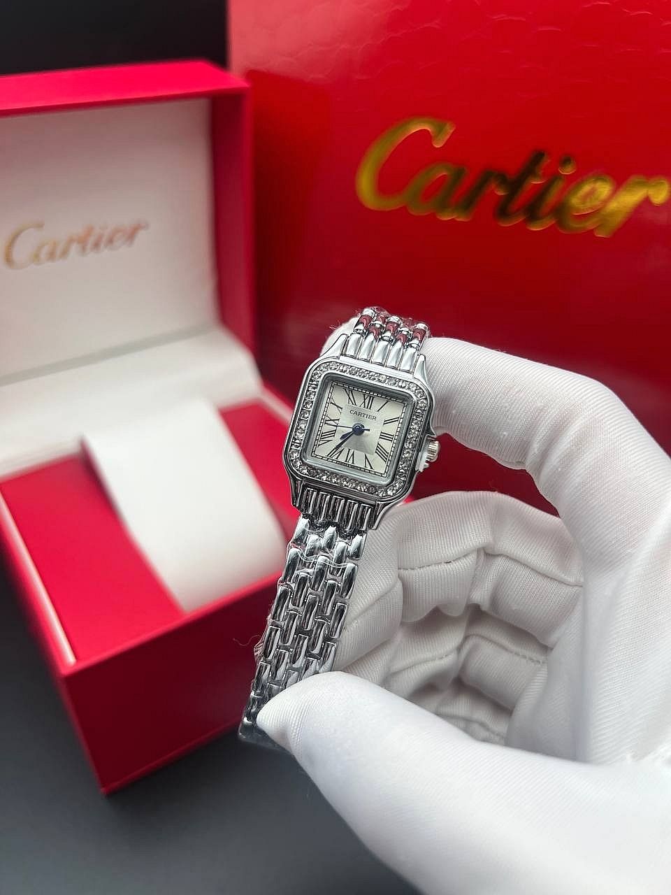 Часы наручные /Кварцевые Cartier женские купить на OZON по низкой цене (1561537906)