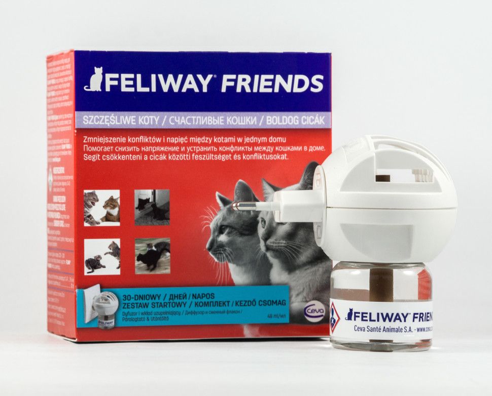 Ceva Feliway Friends диффузор + флакон для коррекции поведения кошек - 48 мл + диффузор