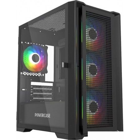 Как разобрать корпус powercase luminous tempered glass Компьютерный корпус Alisio Micro X4B V2 CAMCXB-A4, черный - купить с доставкой п