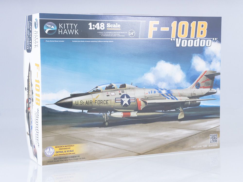 СборнаямодельсамолетаF-101BVoodooKH80114,масштаб1/48