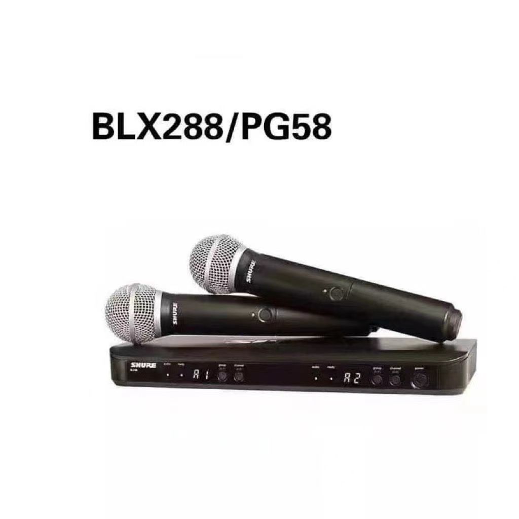 SHURE BLX288/PG58 вокальная двухканальная радиосистема с ручными передатчиками PG58/SM 58/BETA58A