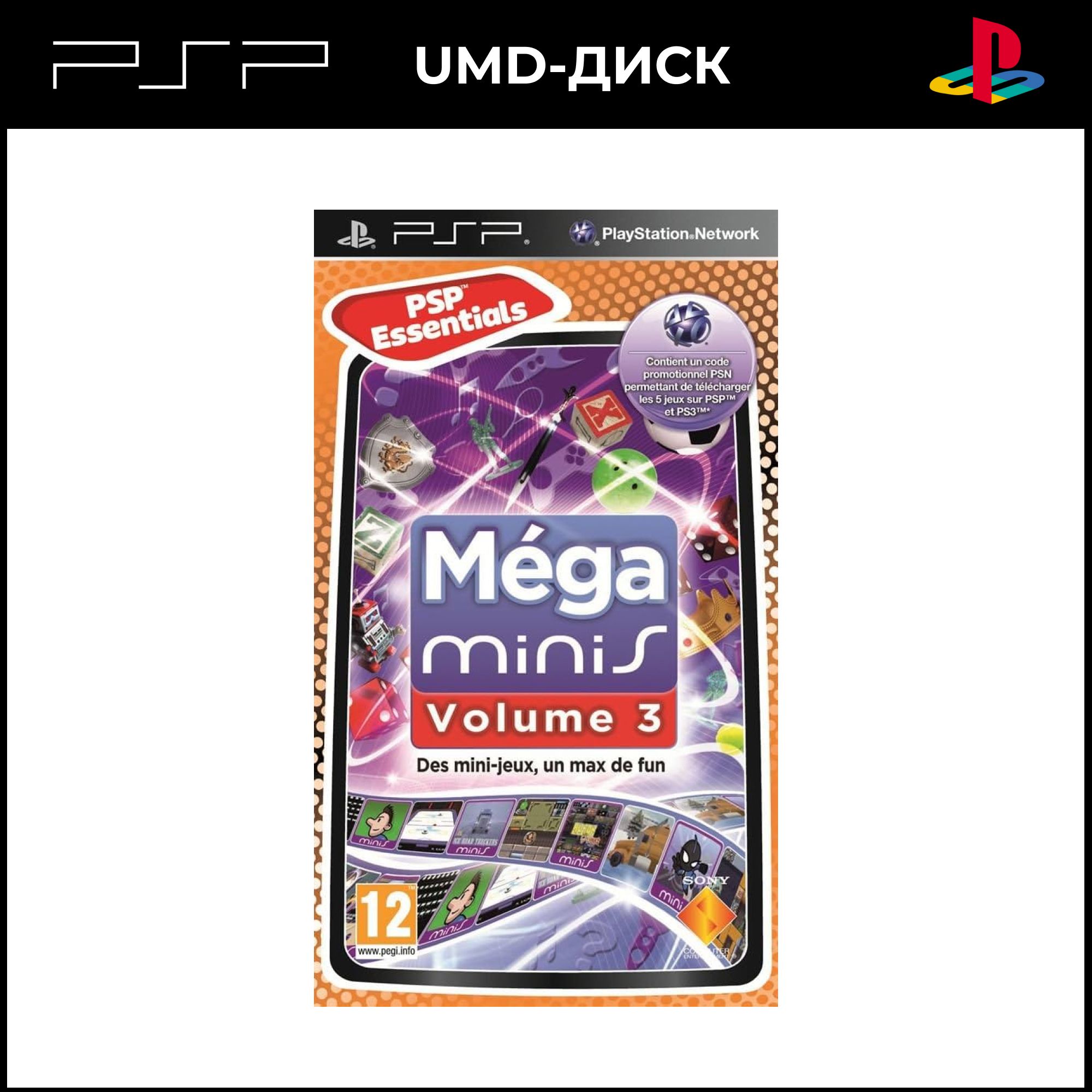 Игра Mega Minis Volume 3 (PSP, Новая) (PlayStation Portable (PSP), Английская версия)