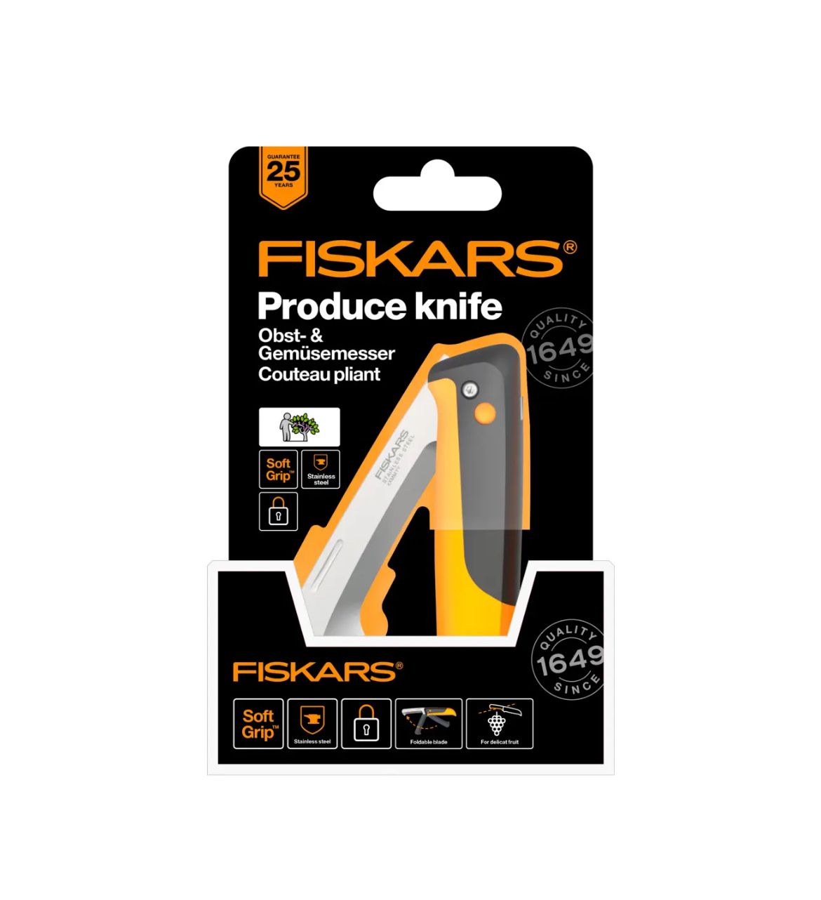 Fiskars Садовый нож, лезвиеМеталл