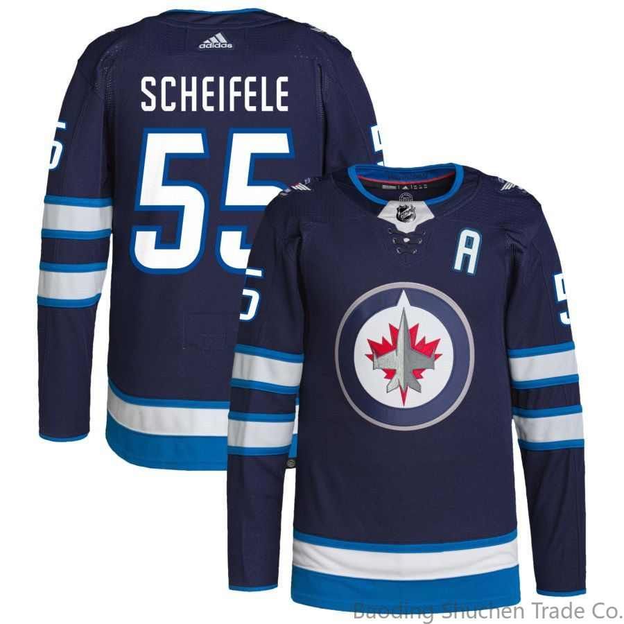 NHL джерси хоккейная Виннипег Джетс Winnipeg Jets Jersey 55 Mark Scheifele