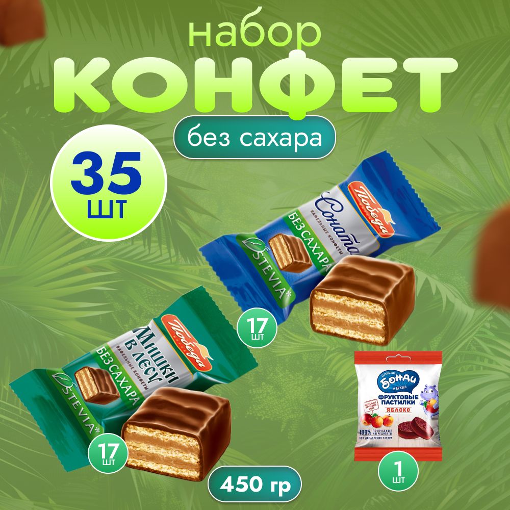 Конфеты вафельные в шоколаде без сахара 450гр.