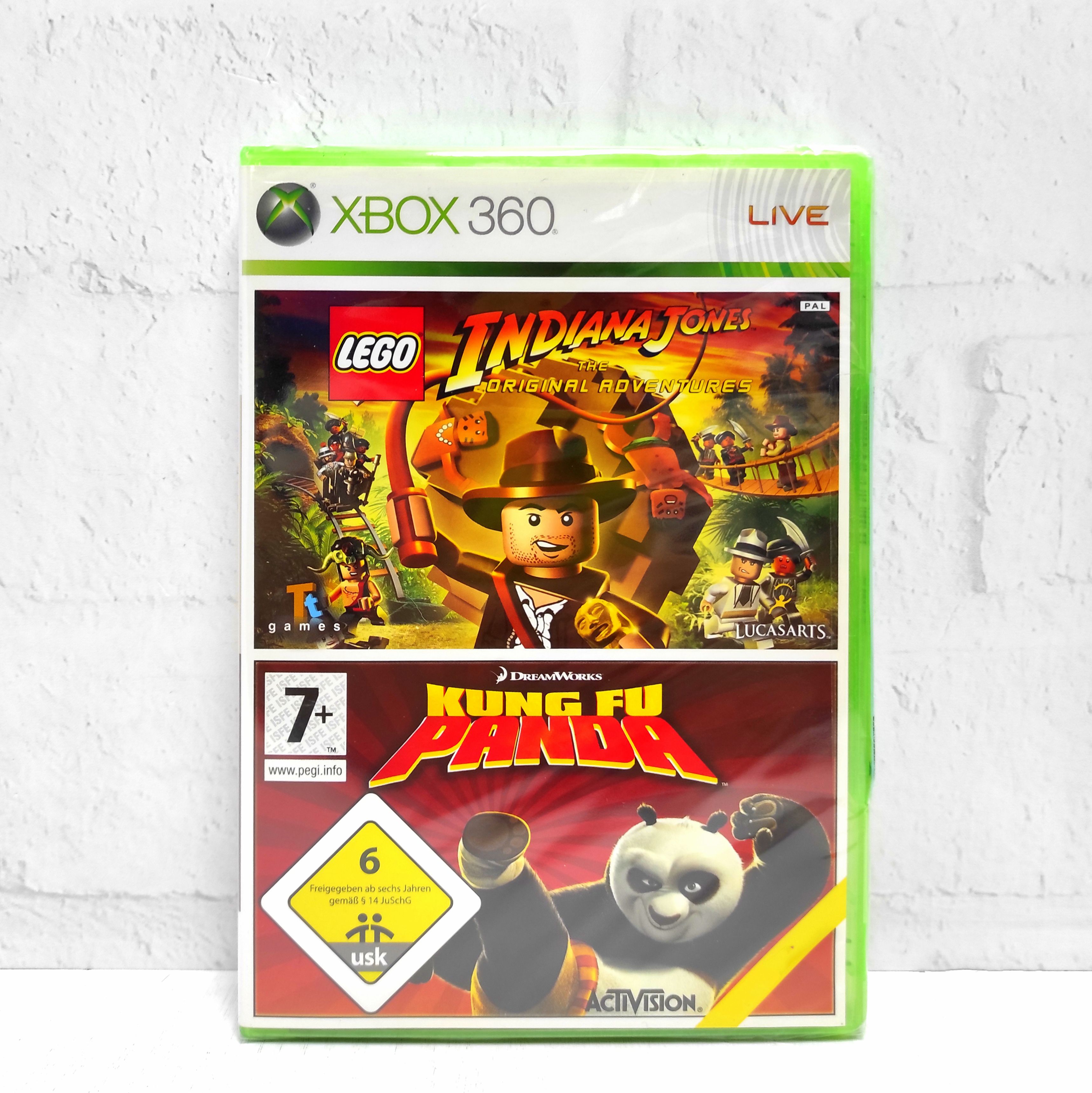 LEGO Indiana Jones & Kung Fu Panda Видеоигра на диске Xbox 360