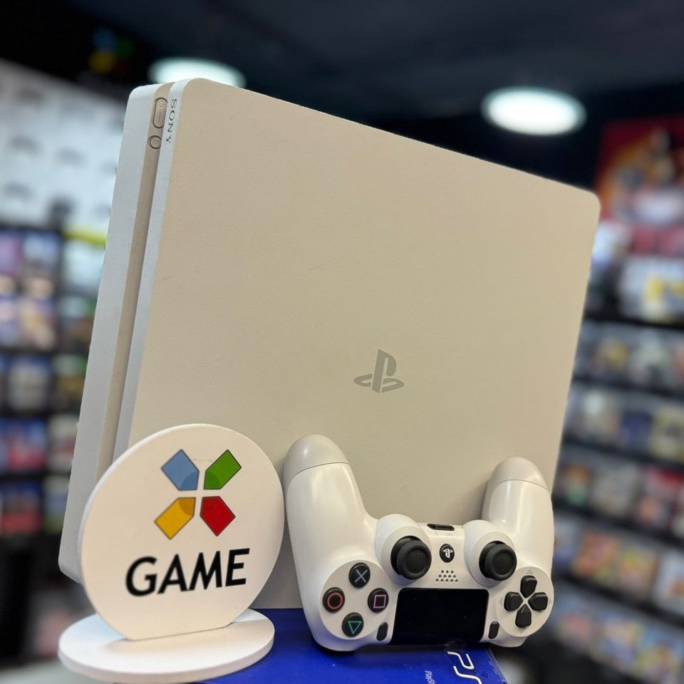 Игровая консоль Sony Playstation 4 Slim 500gb Белая Glacier White (Box)