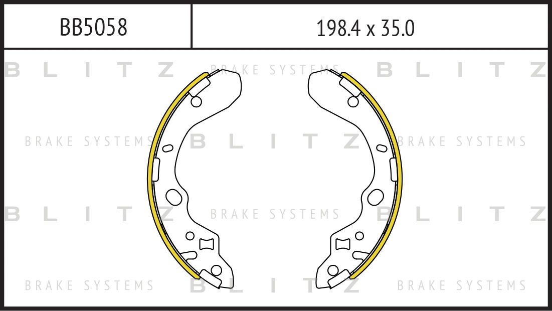 Колодки барабанные Mazda 323 1.4/1.6/2.0D 98-04