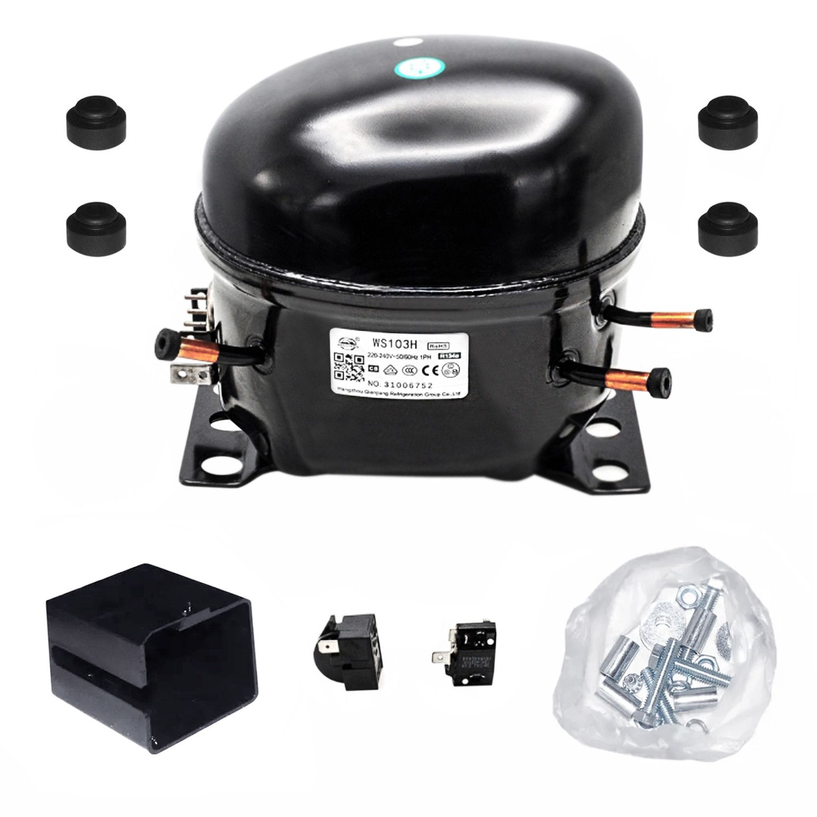 КомпрессорWanshengWS103HR-134а280w/-23.3C