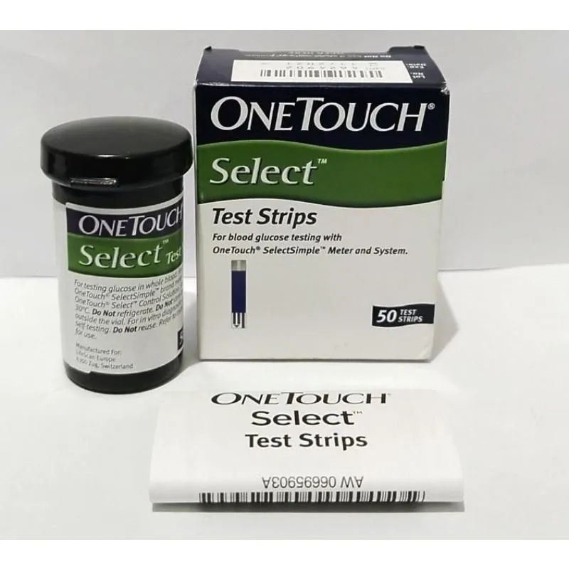 Тест-полоски OneTouch Simple и One Touch Select , 25 штук срок годности 01.2026