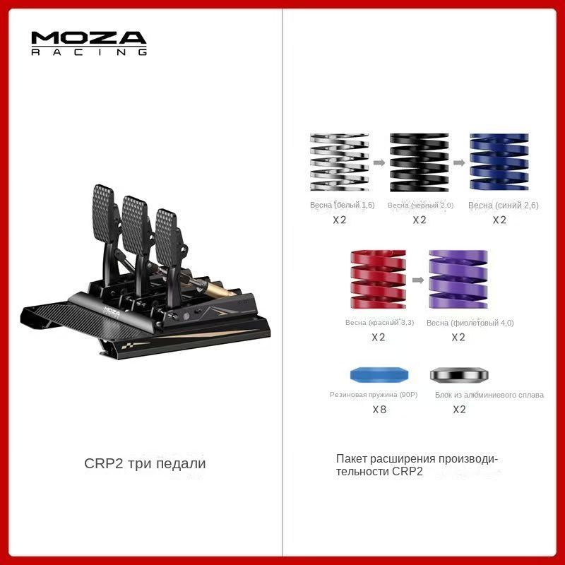 Тройная педаль MOZA CRP 2 Pressure Sensitive+CPR2 Performance Extension Kit